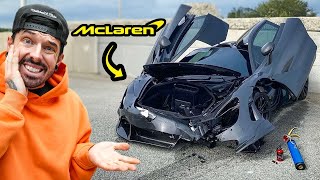 RECONSTRUÍ UN MCLAREN 720S DESTROZADO, QUE LUEGO LE PRENDIÓ FUEGO