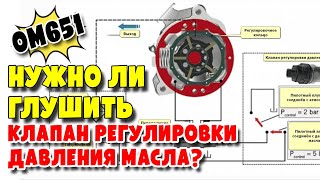 Принцип работы масляного насоса и почему все глушат клапана давления масла заглушками на OM651