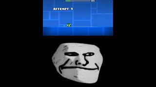 The "empty" level - Trollface Meme #shorts #geometrydash #troll #trollface