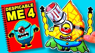 Making Despicable Me 4 Game Book (+Mega Minion Jerry Squishy)슈퍼배드4(판타스틱4 Squishy)Mi Villano Favorito