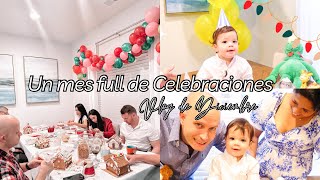 MI VIDA EN USA 🇺🇸 | Celebramos mi cumpleaños , Navidad , su primer año de Benjamín ✨