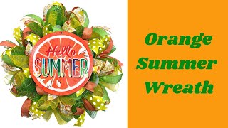 Orange Slices Wreath | How to make a DIY Orange Summer Wreath