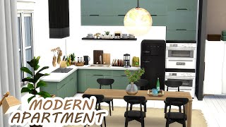 Modern Apartment | The Sims 4 | No CC | Speed Build