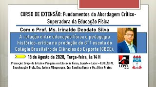 A relação entre educação física e pedagogia histórico-crítica na produção do GTT escola do CBCE