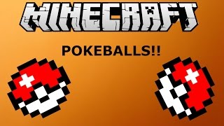 How to make Pokeballs in Vanilla Minecraft!