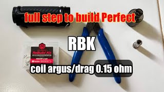 langkah-langkah rebuild RBK pnp coil 0.15 untuk argus/ drag series