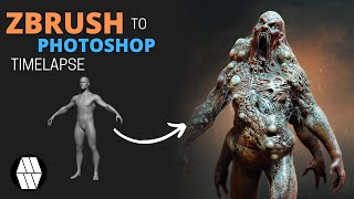 ZBrush to Photoshop Timelapse - 'Mutant Four Arm' Concept