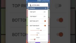 How to Use the Pie Control App's Adjusting Area Options