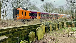 Cofton Hackett Church - Church yard by the mainline