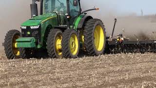 Закриття вологи по осінньому Strip-Till ротаційною бороною, кукурудза