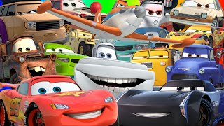 Looking For Disney Cars Lightning Mcqueen, Hudson Hornet, Luigi, Brick Yardley, Snot Rod, Dj, Meter