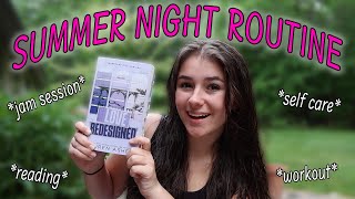 My Summer 2024 Night Routine! | skincare, reading, and relaxing!