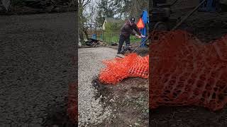 Tamping The Rock While Rocking! #rock #work #diy #fyp #shorts