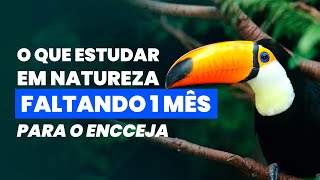 O que estudar em NATUREZA faltando 1 mês para a prova do ENCCEJA