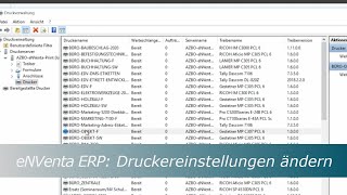 eNVenta ERP ✅ Druckereinstellungen ändern