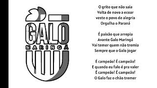 Hino do Galo Maringá ( PR ) [ Oficial ]