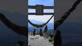 【車山神社】鳥居の奥に富士山🗻