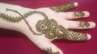 نقيشة عصرية وخفيفة💕النقش الهندي/easy mehndi designs for hand