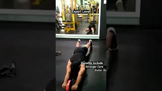 AB WHEEL TRANSFORMATION #shorts #calisthenics #workout #gym #transformation