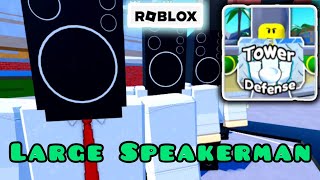 ПРОШЕЛ первую карту в ROBLOX TOILET TOWER DEFENSE четырьмя  LARGE SPEAKERMAN