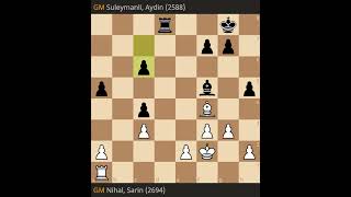 Nihal Sarin vs Aydin Suleymanli- Grand Swiss 2023, Round 2