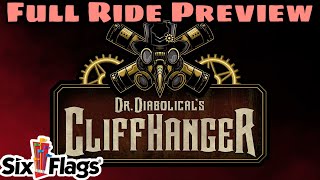 Dr. Diabolical's Cliff Hanger Preview | Six Flags Fiesta Texas