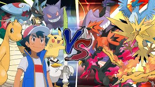 Legendary Pokemon Battle: Ash Vs Legendary Birds