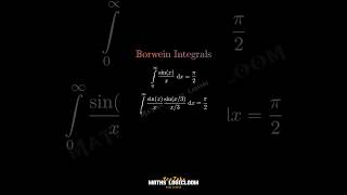 Borwein Integrals Are So Interesting😳😲 #shorts #youtubeshorts #viral #maths