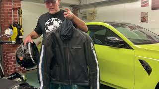 BMW motorcycle jacket and R18 Helmet