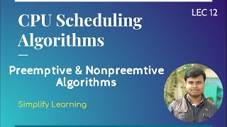 CPU Scheduling Algorithms | Preemptive and Non-preemptive Algorithm | Operating System | CSE GATE