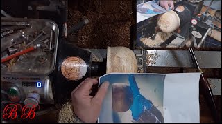 Wood turning a 1000 year old Irish Viking bowl