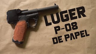 Como hacer una P-08 (Pistola ww2) de papel