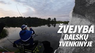 Žvejyba. Karšių paieška Balskų tvenkinyje