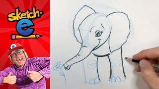 How to draw a baby elephant with Sketch-E