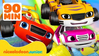 Blaze et les Monster Machines | 90 minutes de courses et de missions de Blaze | Nickelodeon Jr.