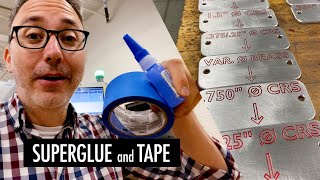 CNC Workholding using Superglue and Painter's Tape!