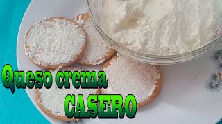 Queso Crema Casero.Con tan solo 3 ingredientes/Como hacer queso crema casero.