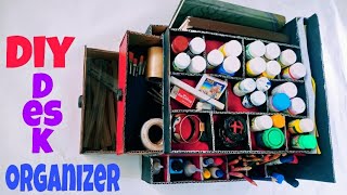 Diy Desk Organizer From Cardboard | കാർഡ്ബോർഡിൽ തീർത്ത വിസ്മയം