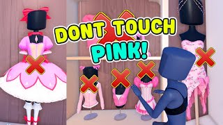 DON'T TOUCH PINK AGAIN! In Dress To Impress CHALLENGE! DTI on ROBLOX PRO Challenge