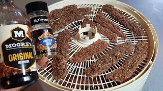 Easy homemade beef jerky recipe using Grill Mates Montreal seasoning