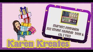 Crafter's Companion Advent Calendar 2022 door #16- Z fold