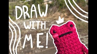 Drawing on a Mountain!!! (draw With Me)