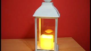 Fanal farol, con vela led 35 cm  X14              *******