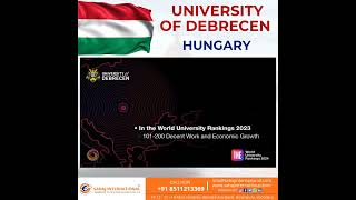 University of Debrecen | Hungary | Sahaj International #sahajinternational #studyoverseas #studyvisa