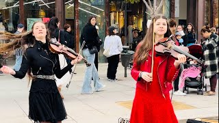 Titanic - Avelina Kushnir  with cousin Polianna( violin cover) Near my God to Thee 15-16 y.old