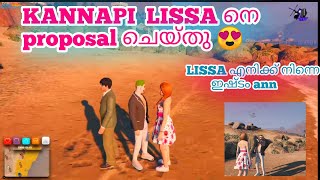 kannapi proposed Lissa ...😍😍 Lissa ഞാൻ നിന്നെ സ്നേഹിക്കുന്നു എന്ന് kannapi