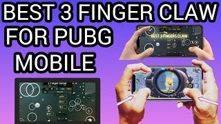 Best 3 Finger Claw Setup & Sensitivity For Pubg Mobile|| Pro Setup With