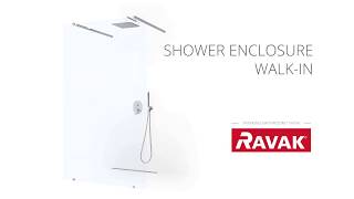 Walk-in shower enclosures