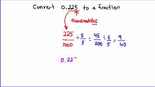 Fractions and Decimals