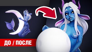 Исправляю 3D модели подписчиков #2 | Как сделать волосы и рендер в ZBrush